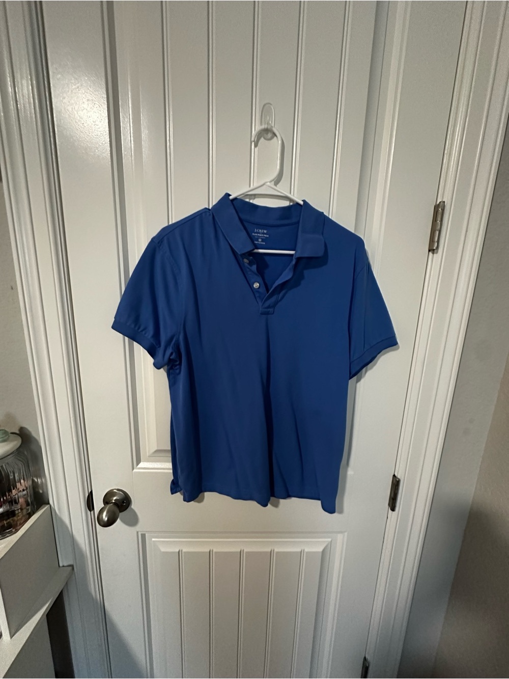 J. Crew Men’s Royal Blue Polo Shirt untucked style